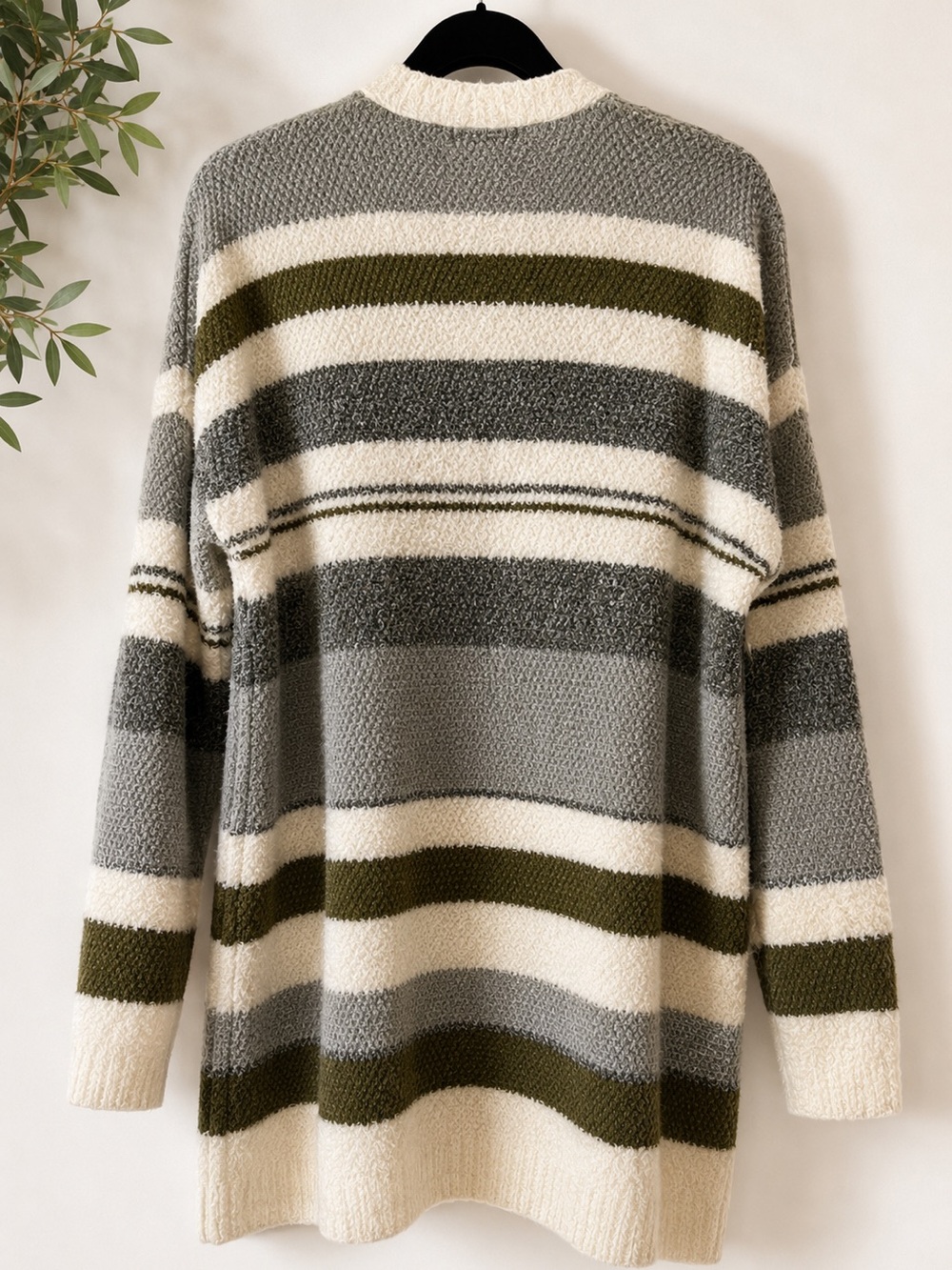 Stitch fix Pink Clover Millicent Striped Open-Front Cardigan Size Large | NWT - Picture 3 of 7